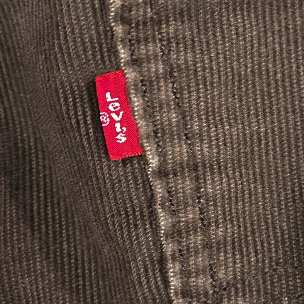 Levi's 549 Corduroy The Original Jeans Low Loose Brown Size 34x32 - Picture 9 of 16